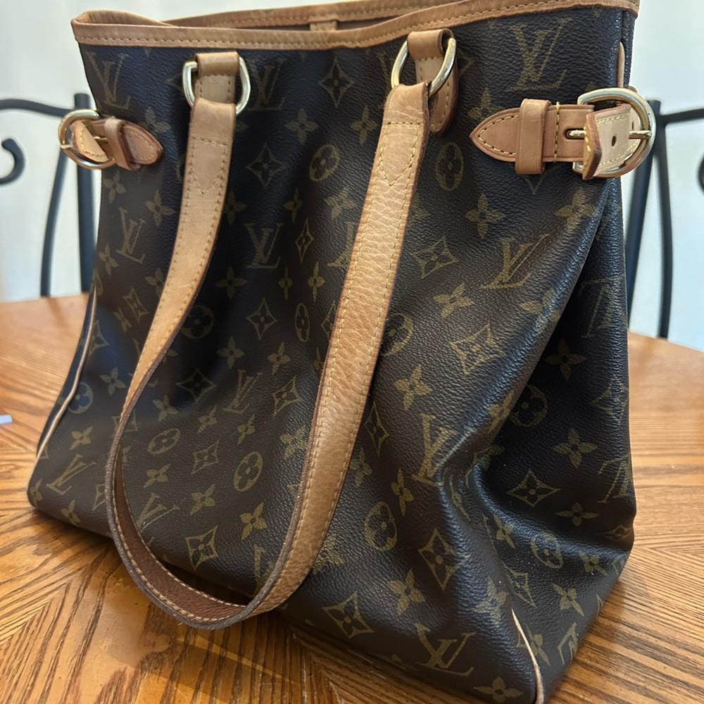 Louis Vuitton Brown Tote Bag with Timeless Elegance